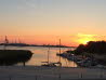 Sonnenuntergang am Sportboothafen